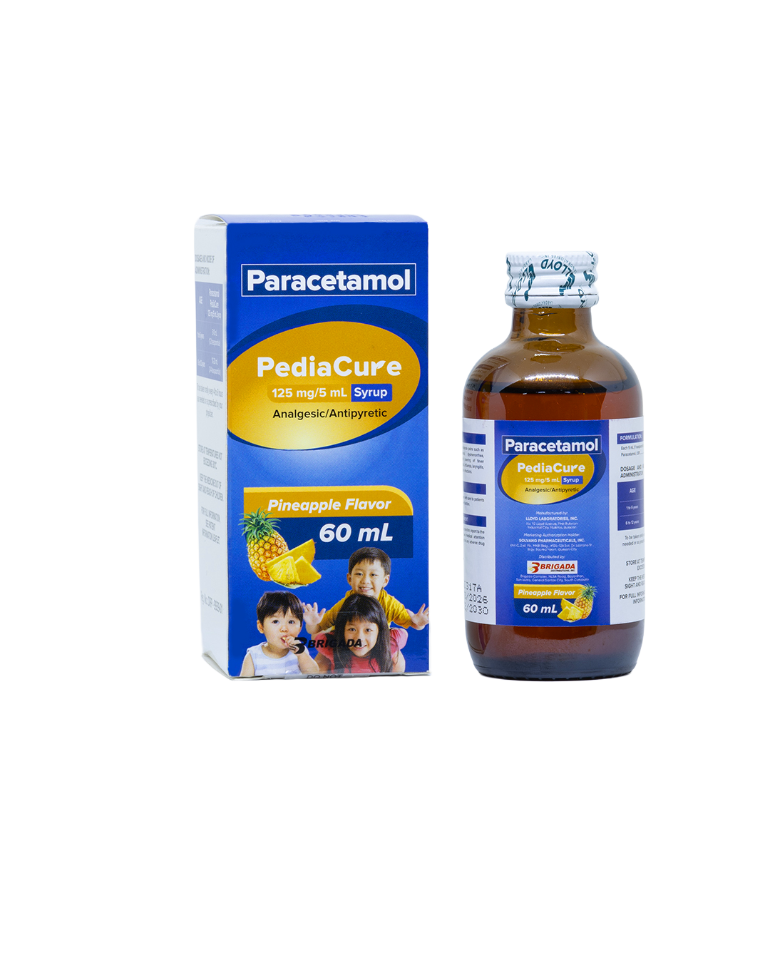 PediaCure 125 mg/5 mL Syrup and 100 mg/mL Syrup (Oral Drops)