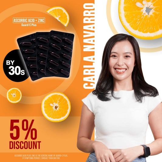 Guard-C Plus Ascorbic Acid + Zinc (CARLA NAVARRO 5% Discount)