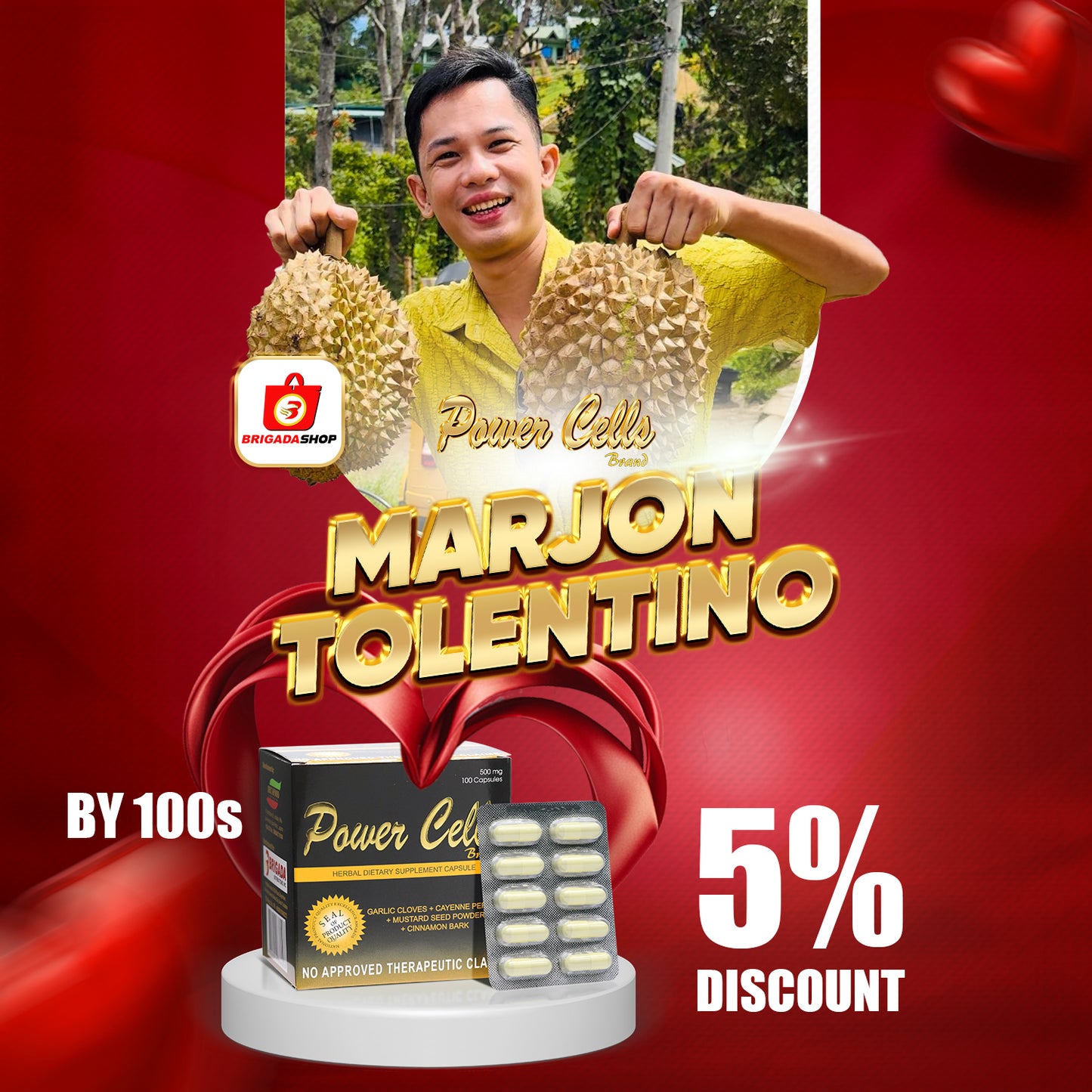 Power Cells Herbal Capsule (Marjon Tolentino 5% Discount)