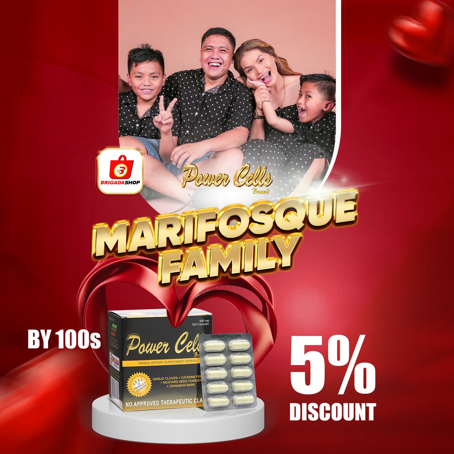 Power Cells Herbal Capsule (Marifosque family 5% Discount)