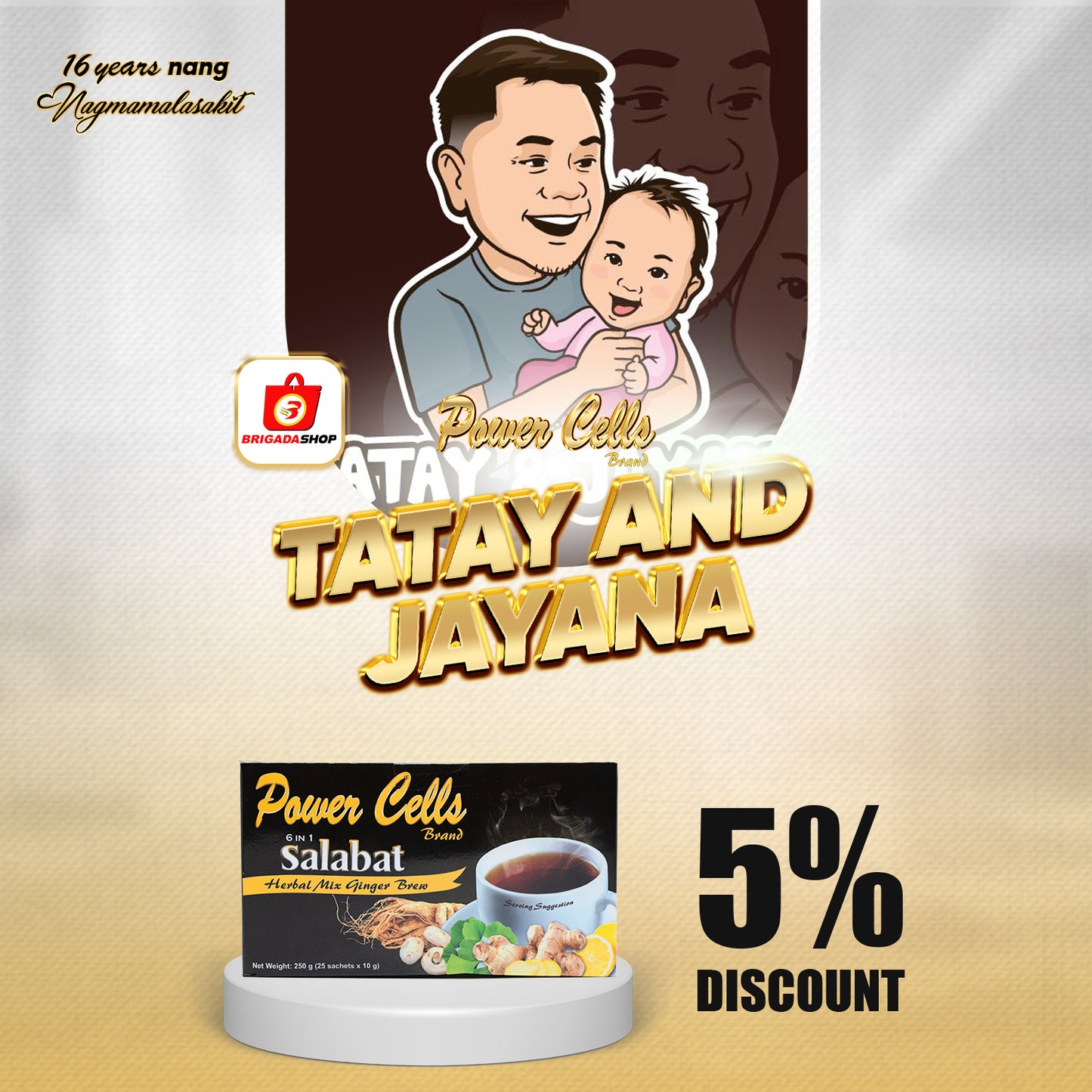 Power Cells 6in1 Salabat (Tatay and Jayana 5% Discount)