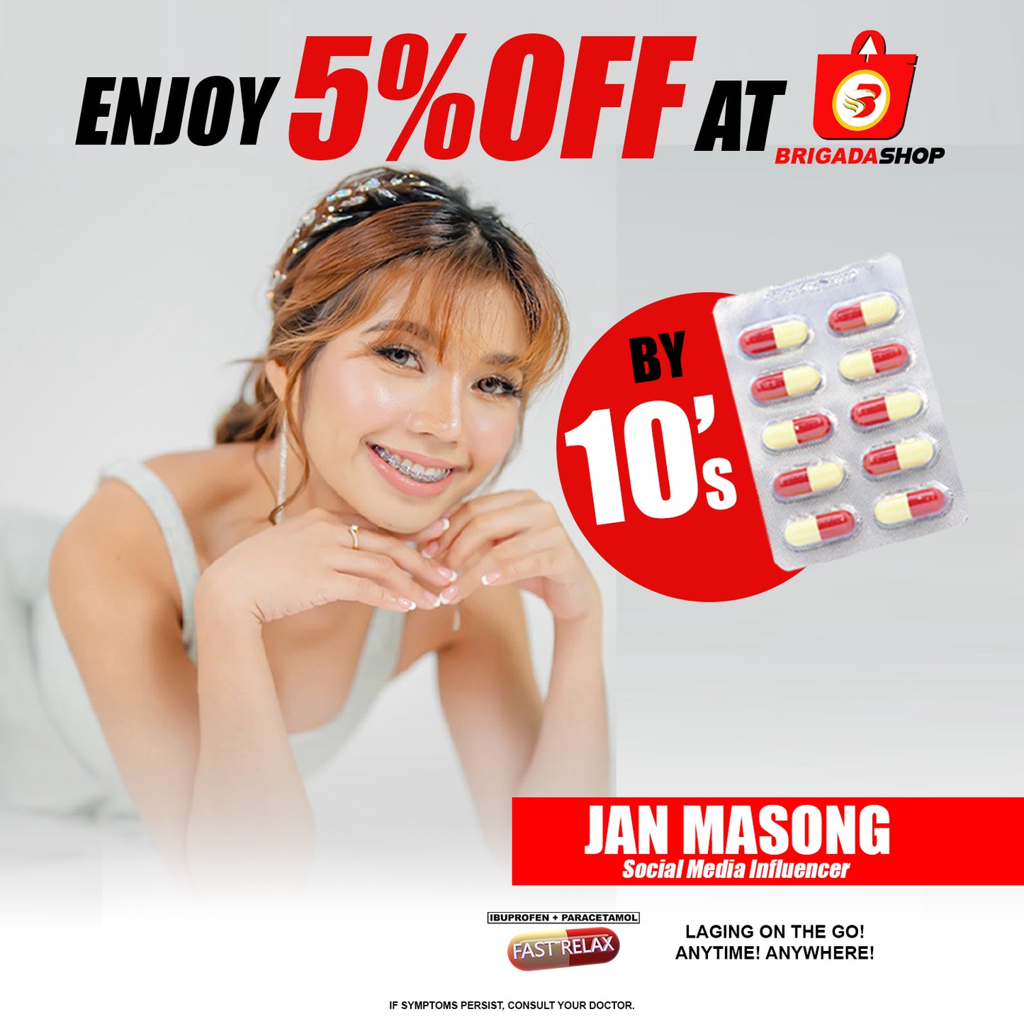 Fast Relax Ibuprofen + Paracetamol (Jan Masong 5% Discount)