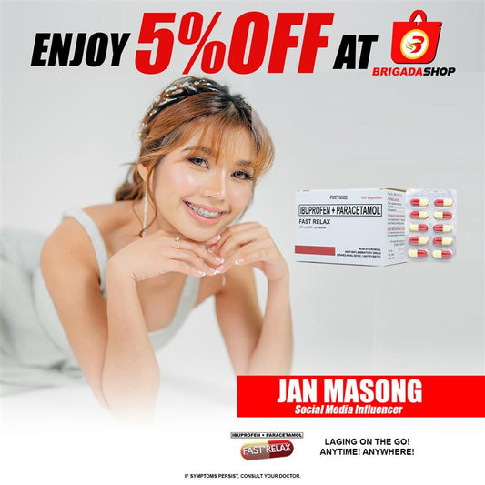 Fast Relax Ibuprofen + Paracetamol (Jan Masong 5% Discount)