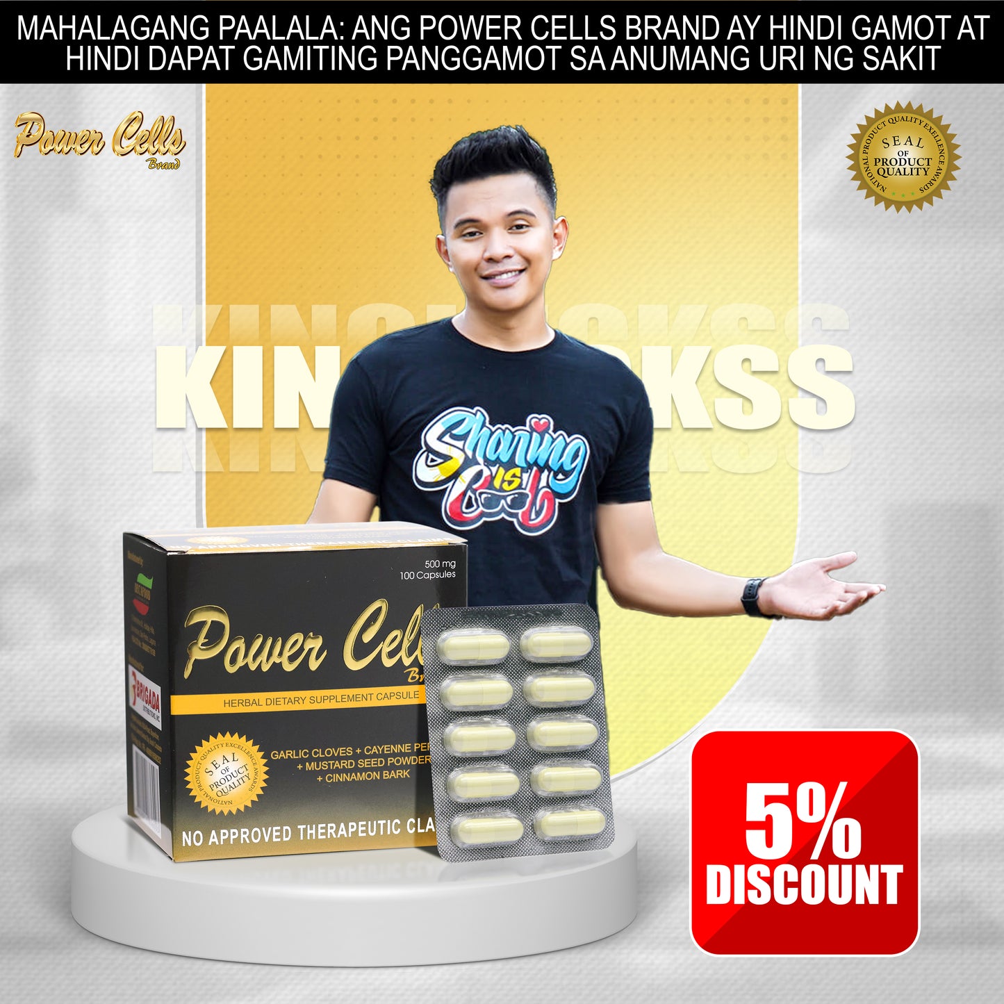 Power Cells Herbal Capsule ( Kingluckss 5% Discount)