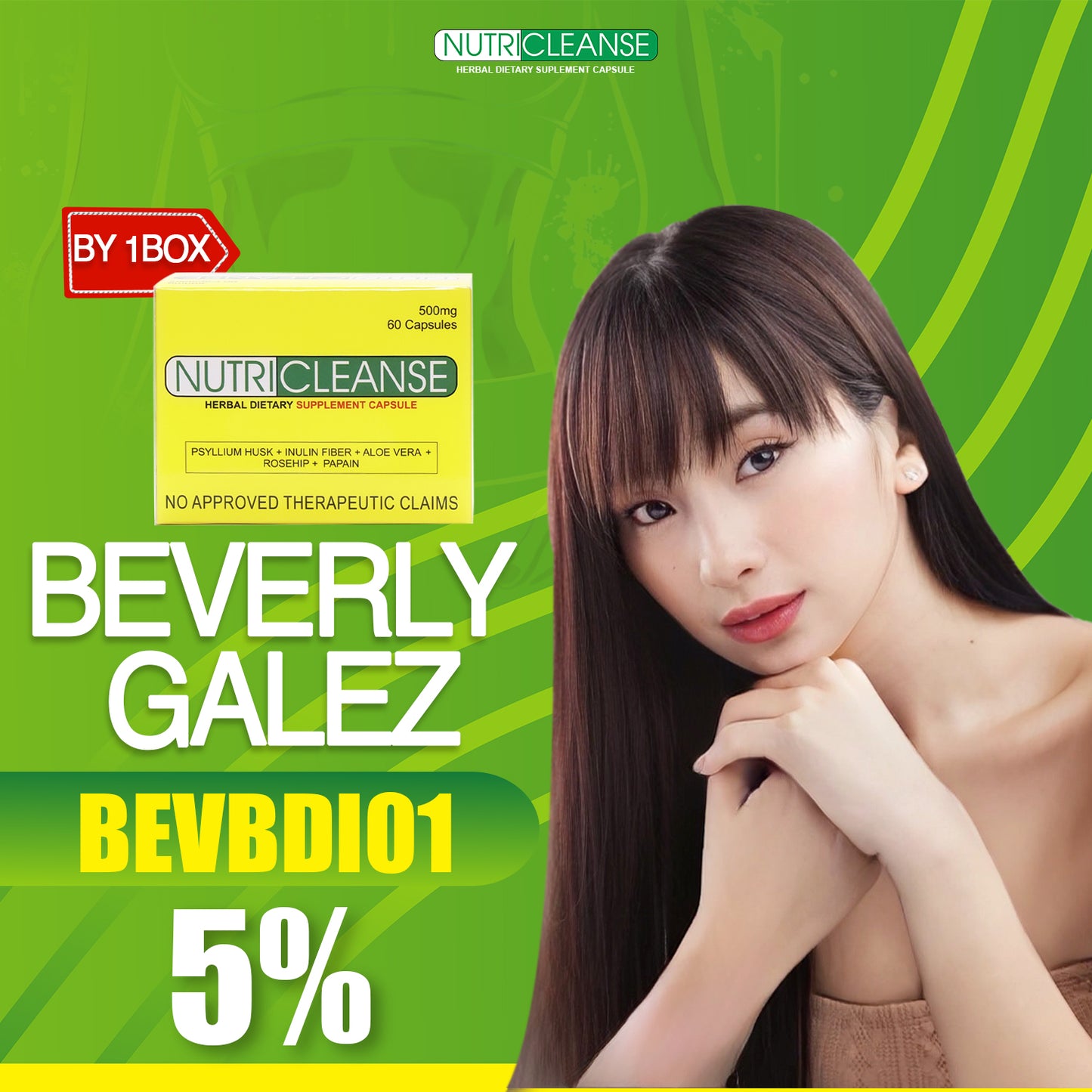 Nutricleanse Herbal Capsule (Beverly Galez 5% Discount)