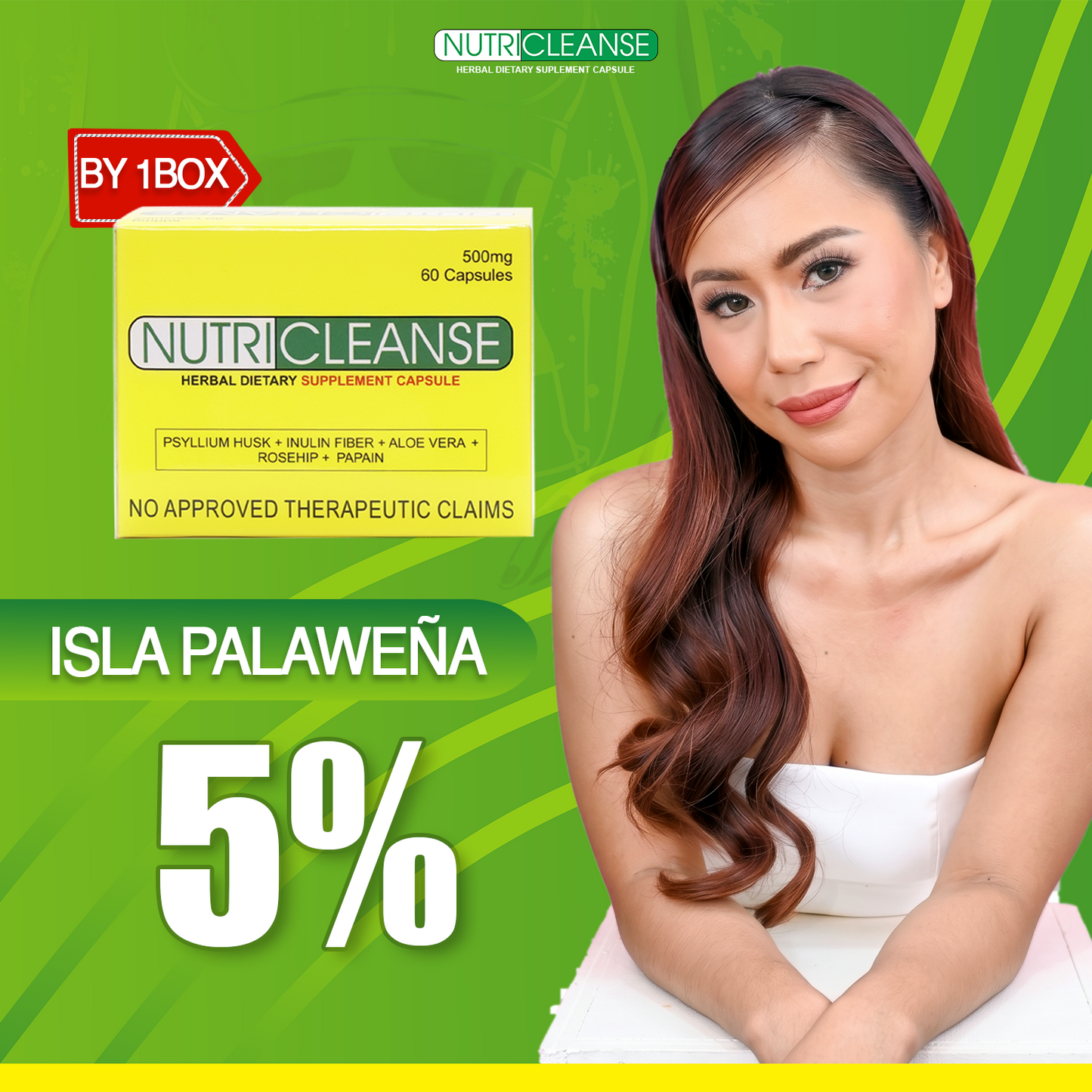 Nutricleanse Herbal Capsule (Isla Palaweña 5% Discount)