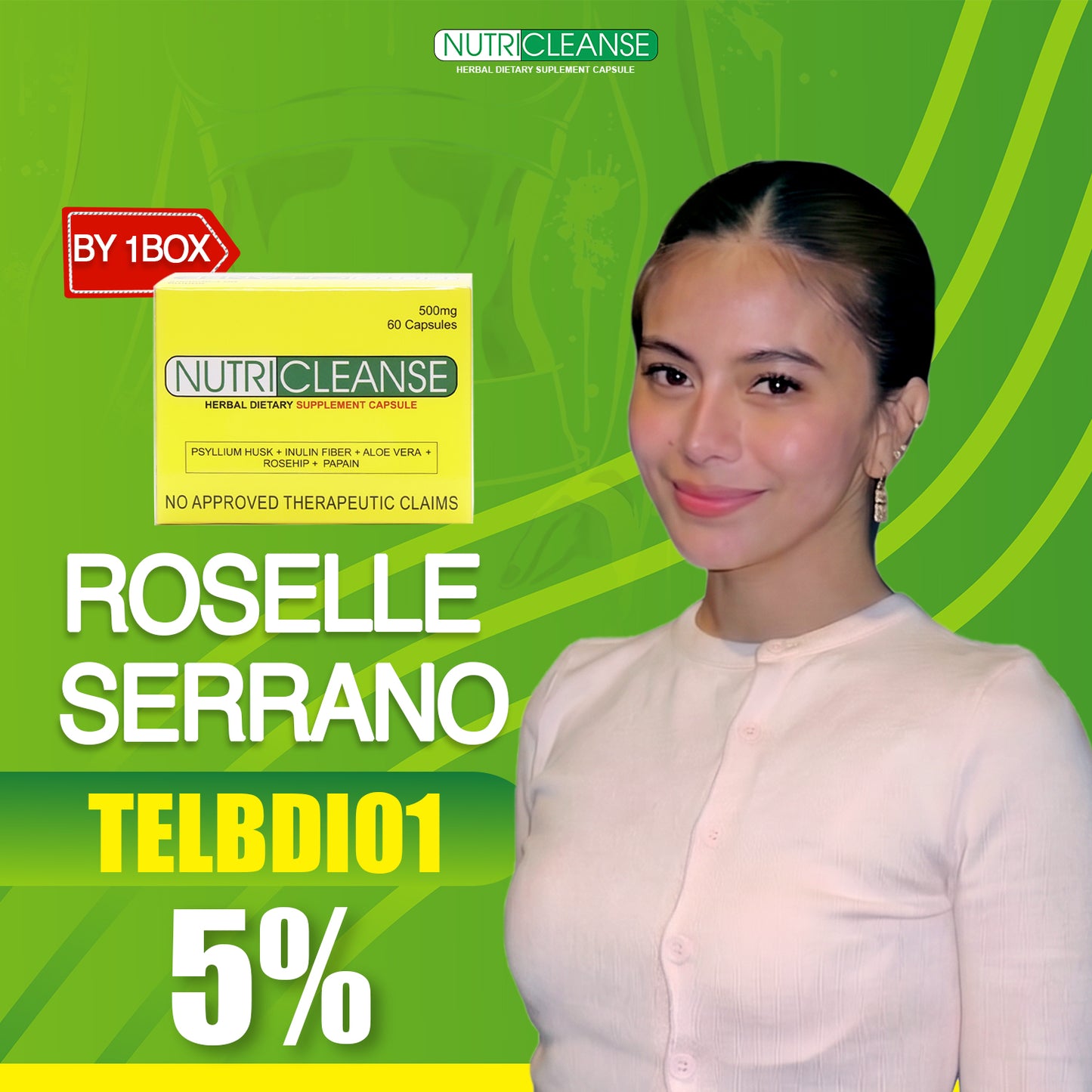 Nutricleanse Herbal Capsule (Roselle Serrano 5% Discount)