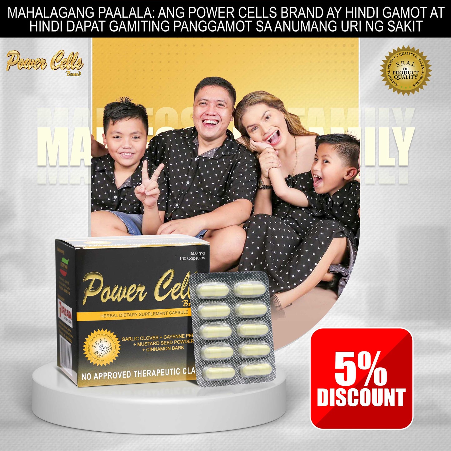 Power Cells Herbal Capsule (Marifosque family 5% Discount)