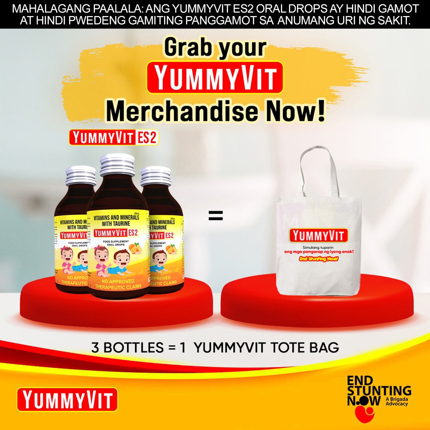 YummyVit ES2 Buy 3 Get 1 Tote Bag