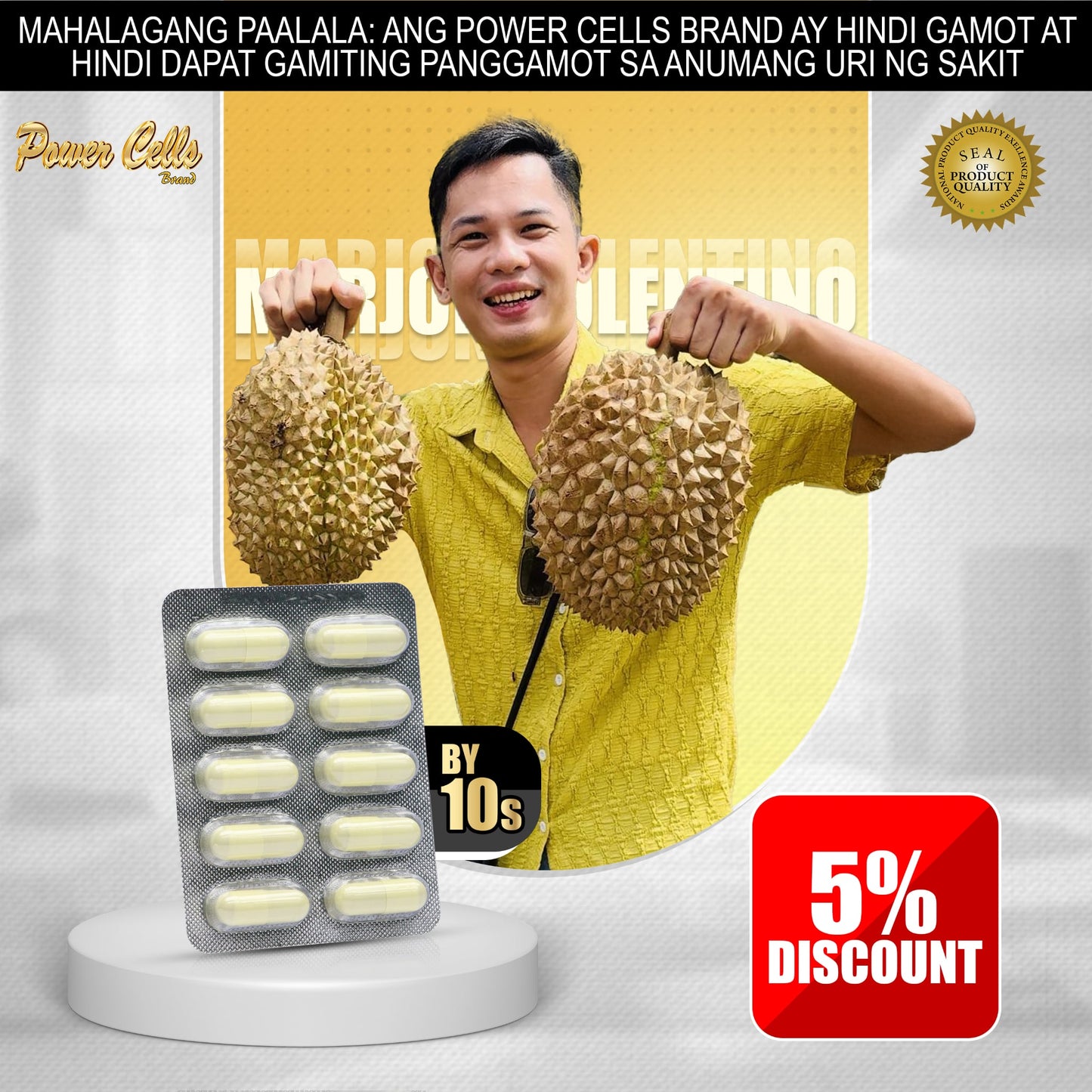 Power Cells Herbal Capsule (Marjon Tolentino 5% Discount)