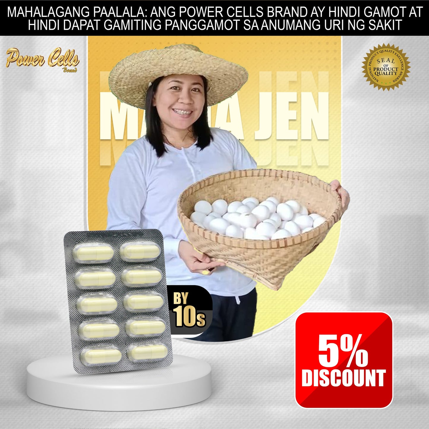 Power Cells Herbal Capsule (Mama Jen 5% Discount)