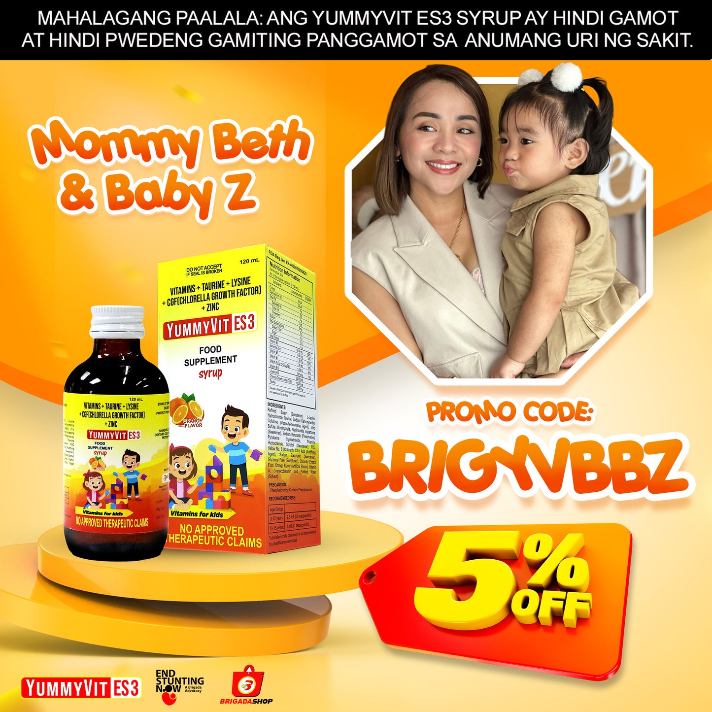 YummyVit (Mommy Beth & Baby Z 5% Discount)