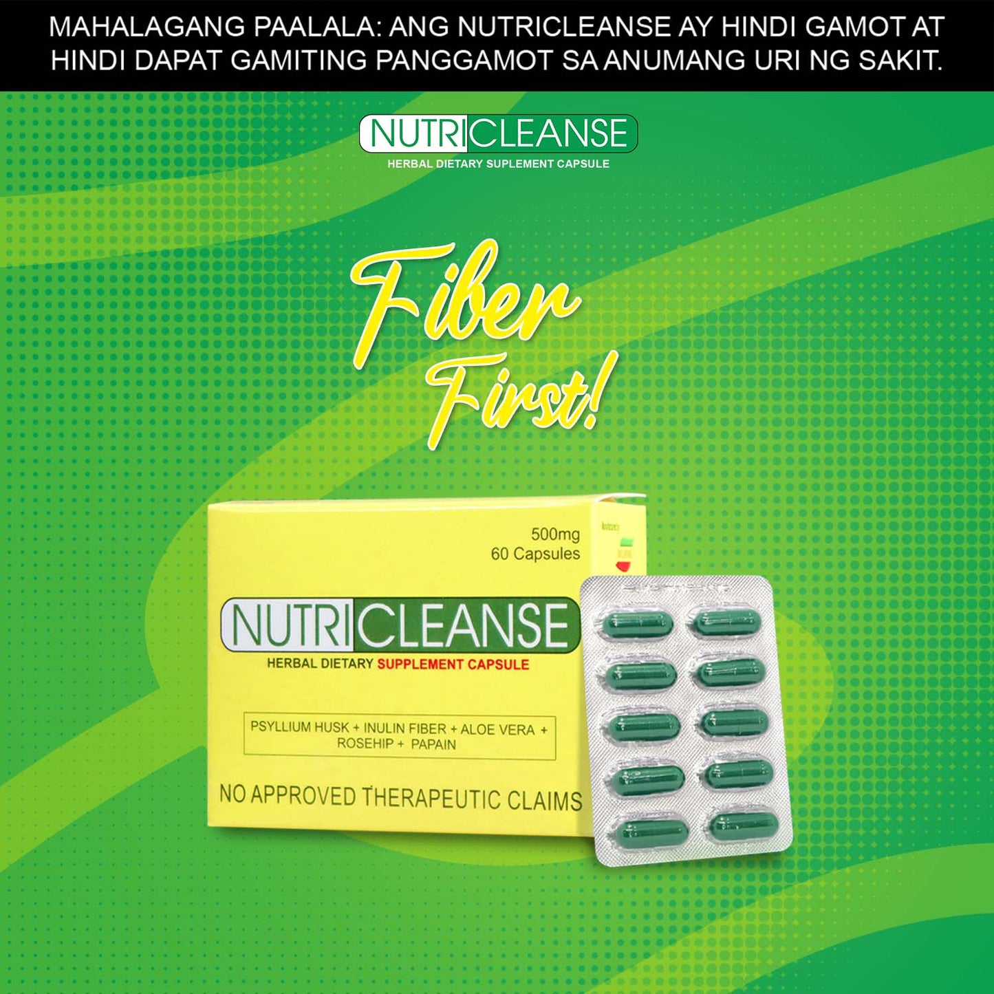 Nutricleanse Herbal Capsule (Roselle Serrano 5% Discount)