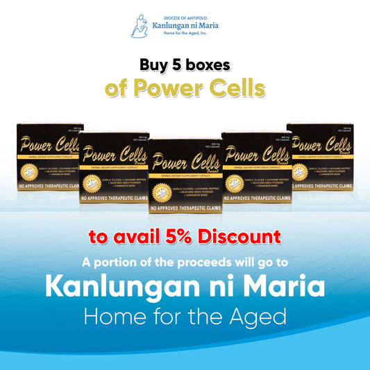 POWERCELLS FOR A NOBLE CAUSE (BUY 5 BOXES POWERCELLS CAPSULE GET 5% DISCOUNT)