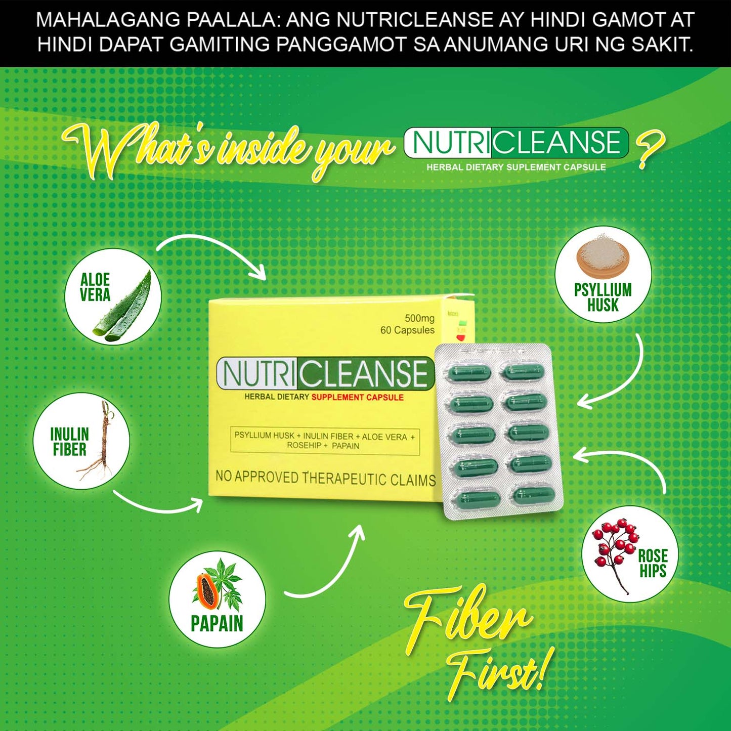 Nutricleanse Herbal Capsule (Beverly Galez 5% Discount)