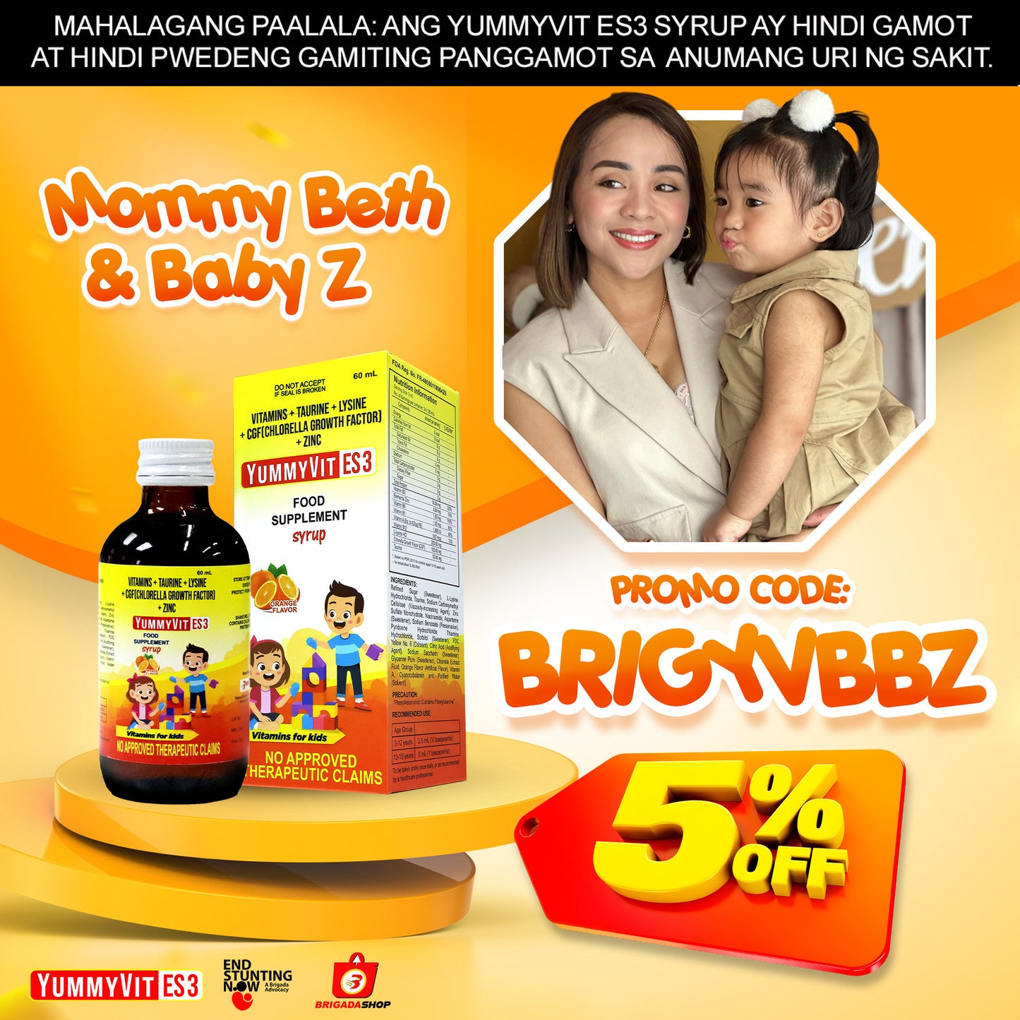 YummyVit (Mommy Beth & Baby Z 5% Discount)