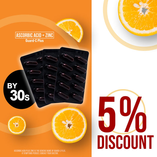Guard-C Plus Ascorbic Acid + Zinc (NURSE DASH BEE 5% Discount)