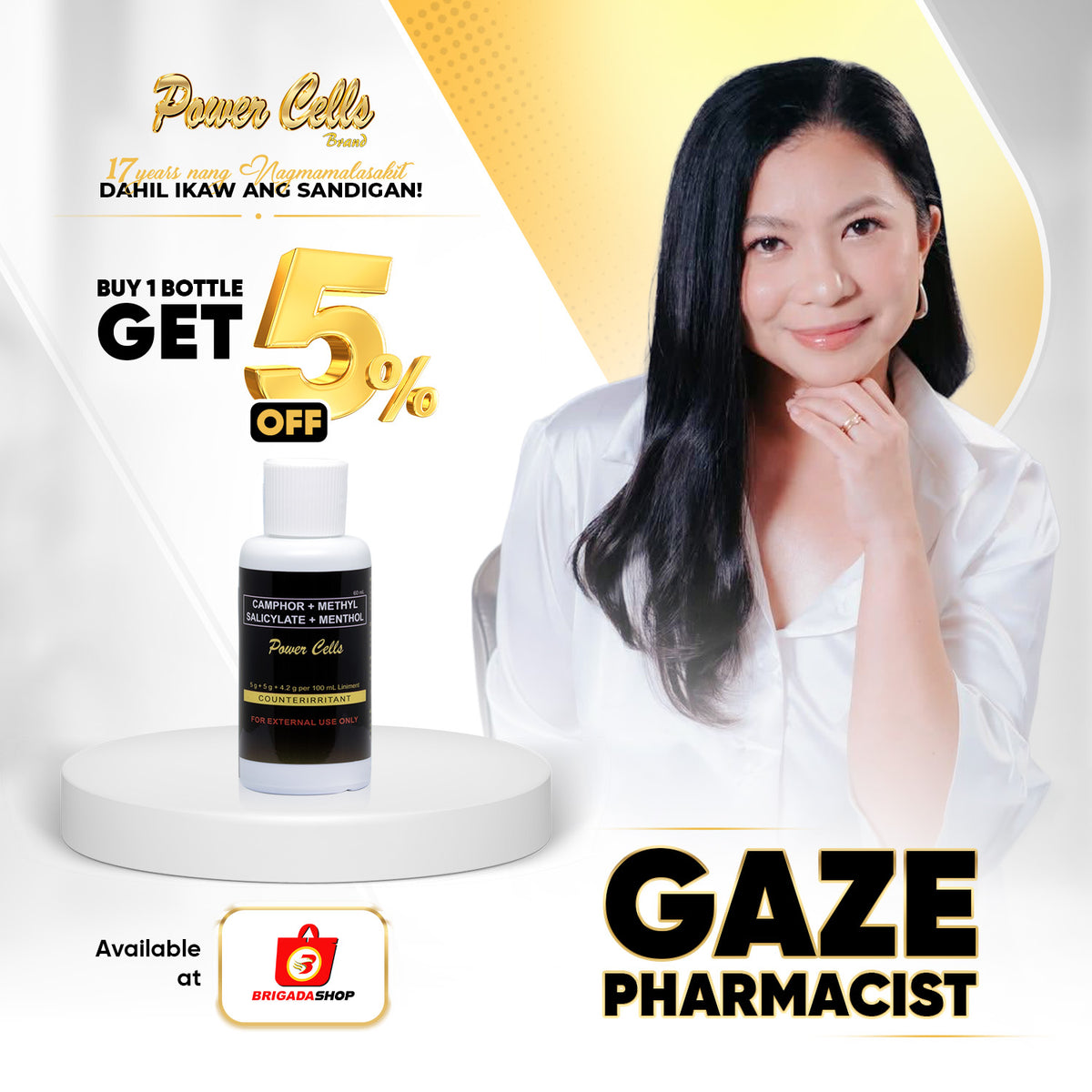 Power Cells Liniment (Gaze Pharmacist 5% Discount)
