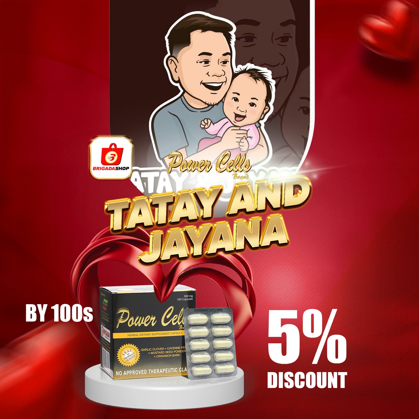 Power Cells Herbal Capsule (Tatay & JayAna 5% Discount)