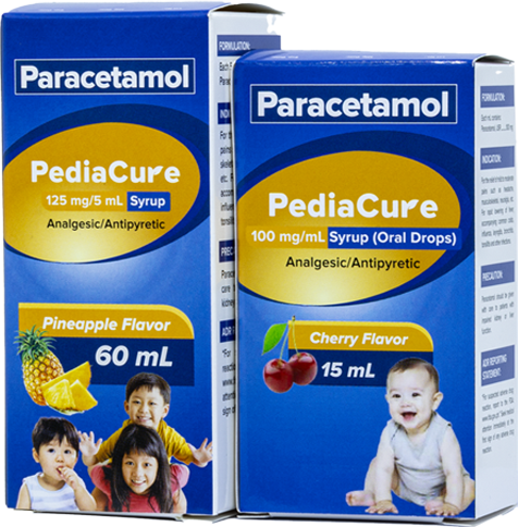 PediaCure 125 mg/5 mL Syrup and 100 mg/mL Syrup (Oral Drops)