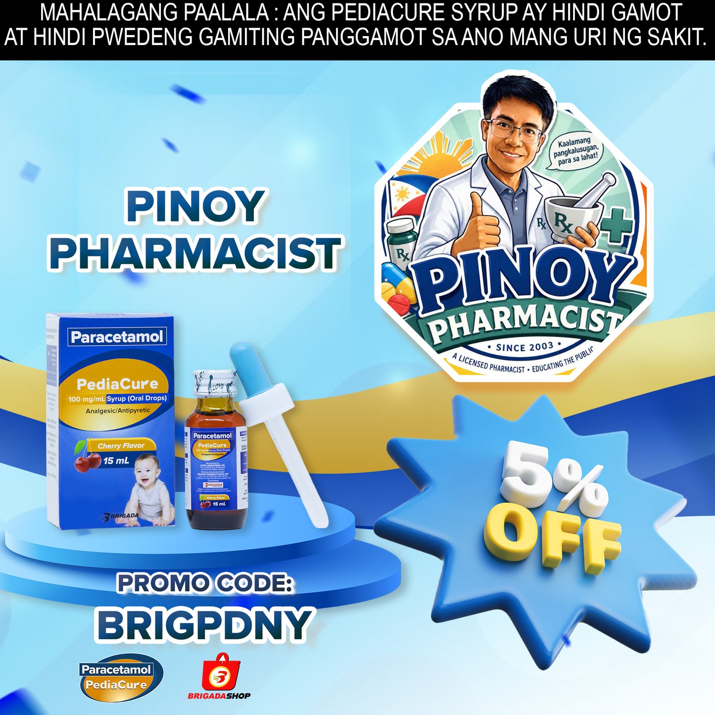 PediaCure Syrup and Oral Drops (Pinoy Pharmacist 5% Discount)