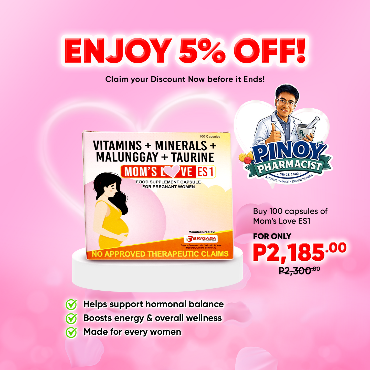 Mom's Love ES1 (Pinoy Pharmacist 5% Discount)