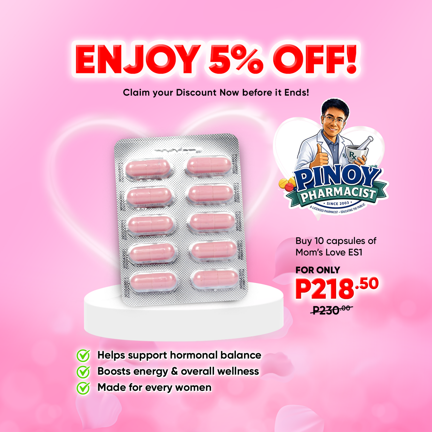 Mom's Love ES1 (Pinoy Pharmacist 5% Discount)