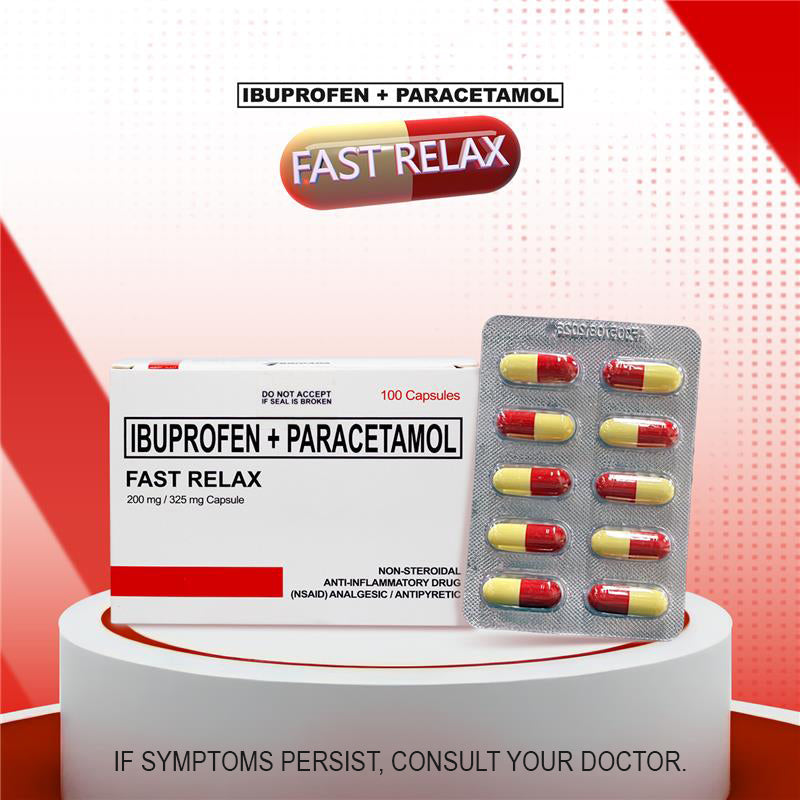 Fast Relax Box Fast Relax Ibuprofen + Paracetamol – Brigada Online Shop