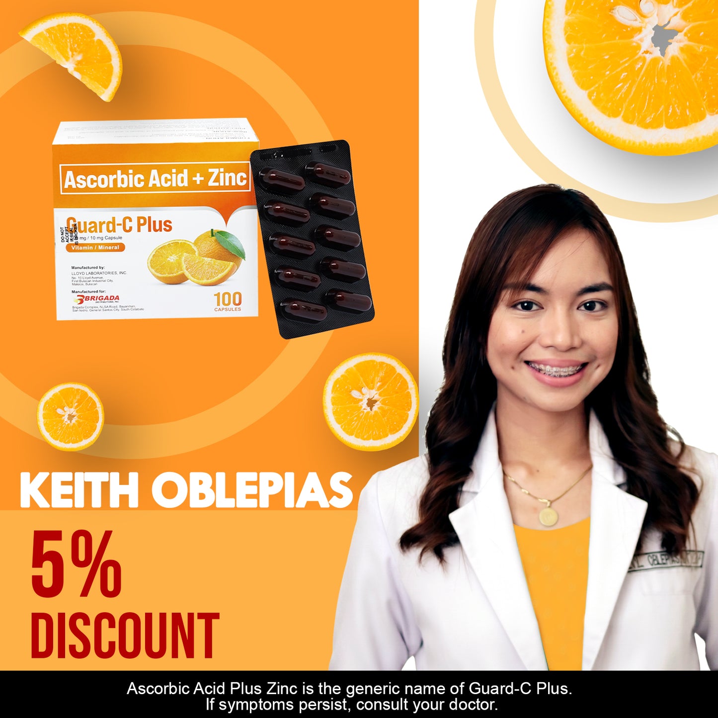 Guard-C Plus Ascorbic Acid + Zinc ( Keith Oblepias 5% Discount)