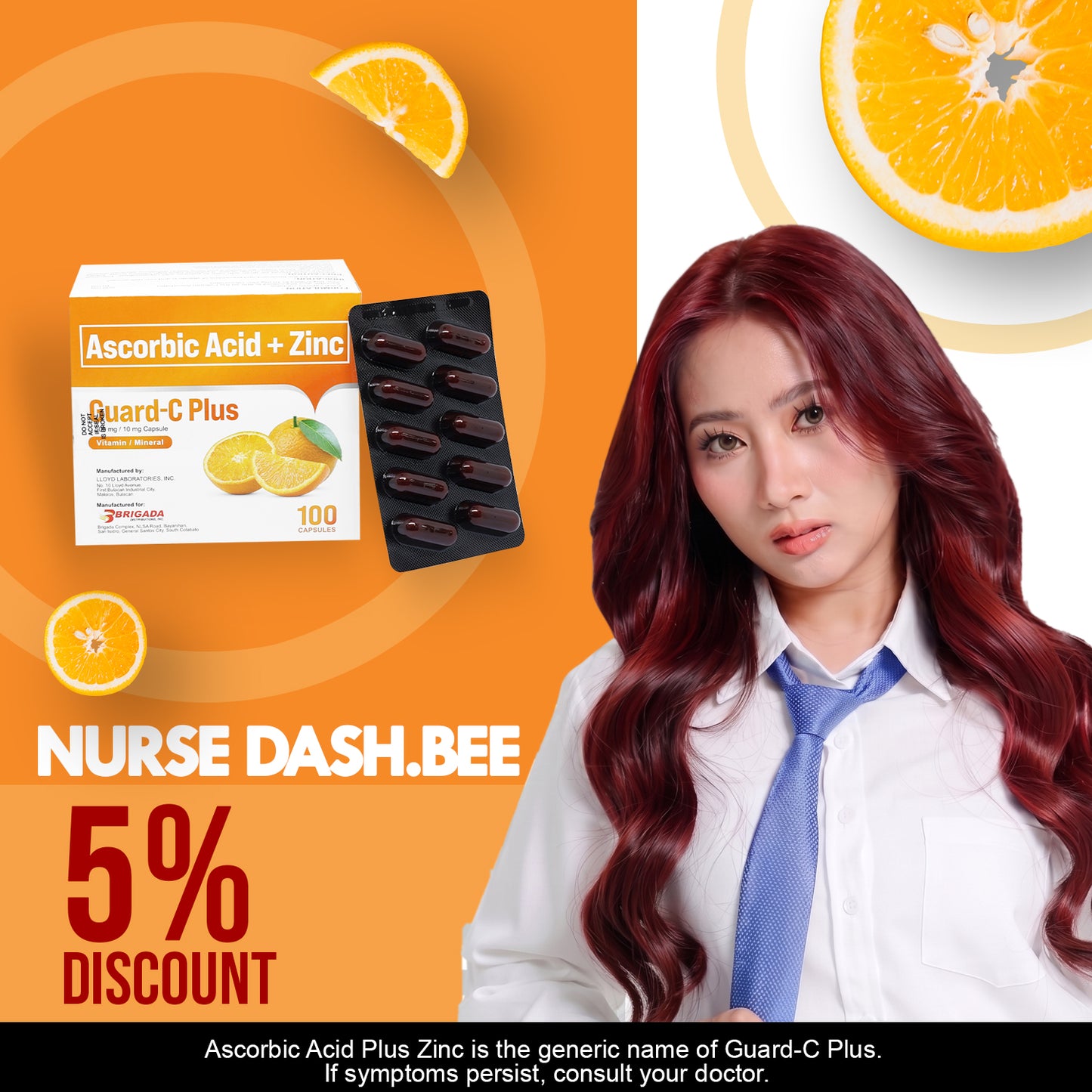Guard-C Plus Ascorbic Acid + Zinc (NURSE DASH BEE 5% Discount)