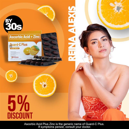 Guard-C Plus Ascorbic Acid + Zinc (Reina Alexis 5 % Discount)