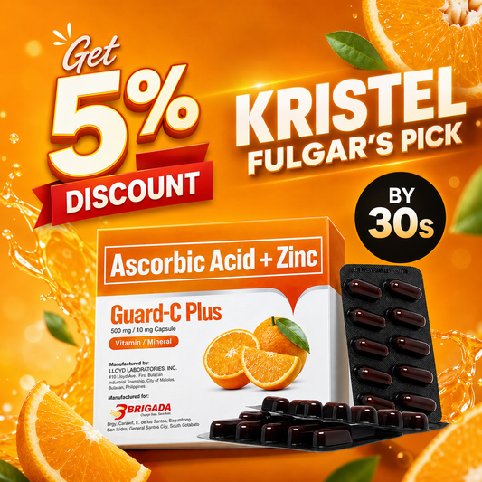 Guard-C Plus Ascorbic Acid + Zinc (Kristel Fulgar's Pick 5% Discount)
