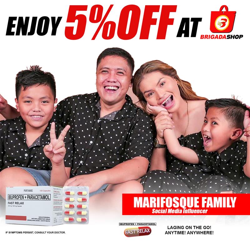 Fast Relax Ibuprofen + Paracetamol (Marifosque Family 5% Discount)