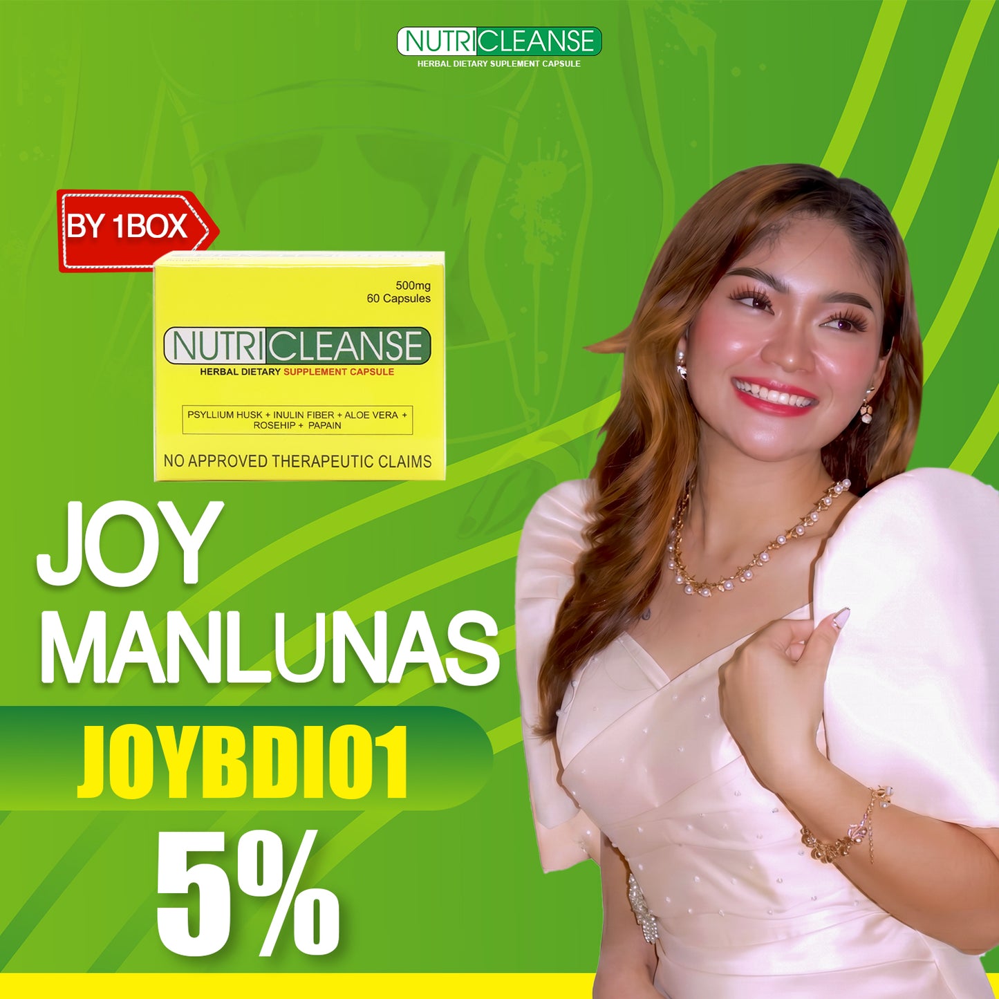 Nutricleanse Herbal Capsule (Joy Manlunas 5% Discount)
