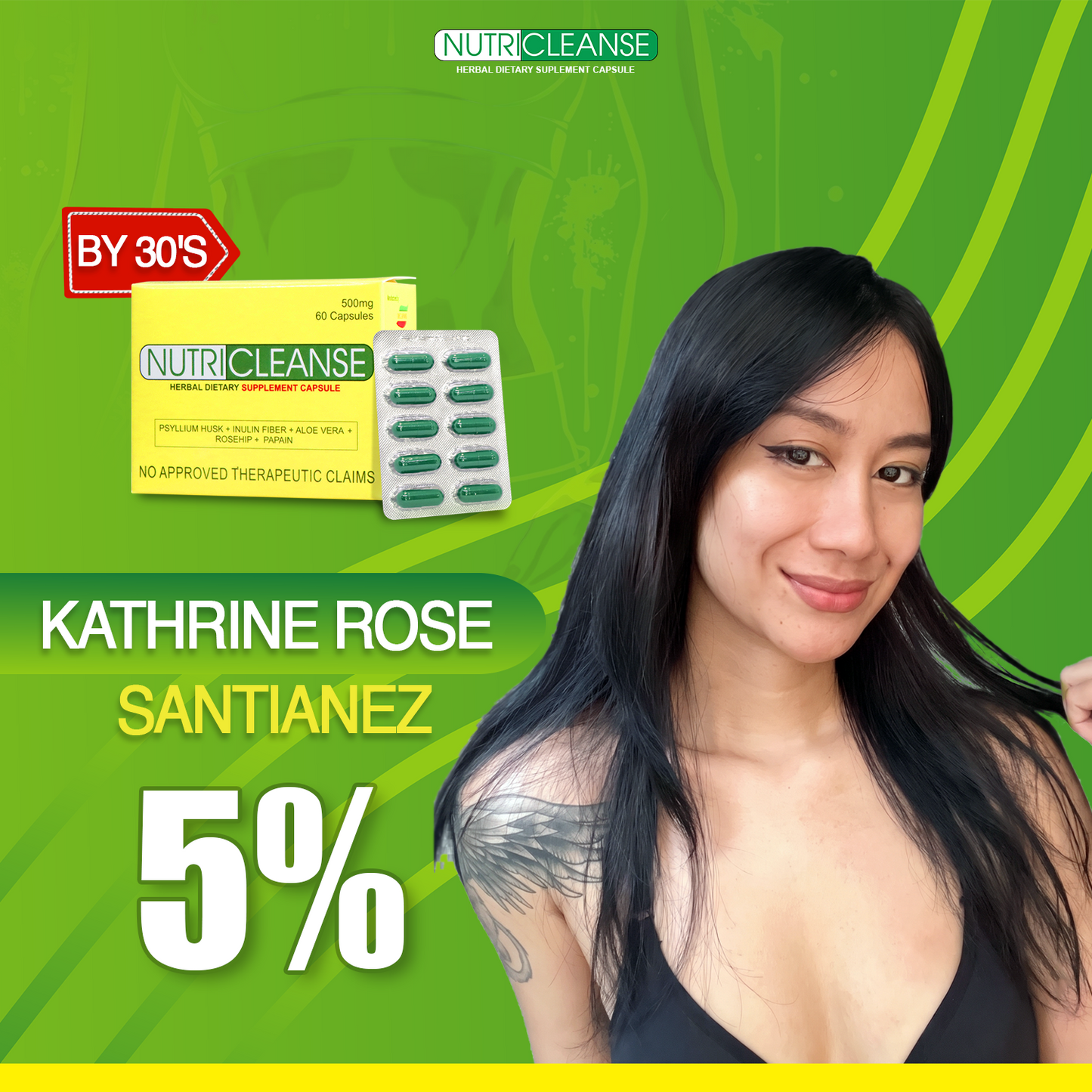 Nutricleanse Herbal Capsule (Katherine Rose Santianez 5% Discount)