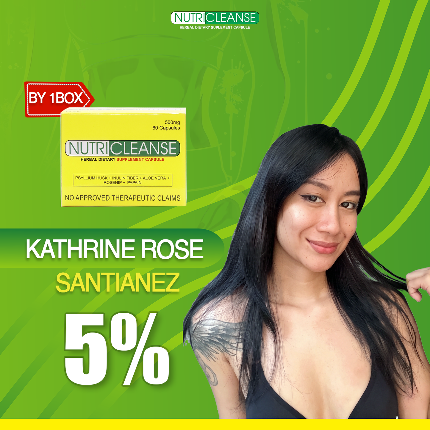 Nutricleanse Herbal Capsule (Katherine Rose Santianez 5% Discount)