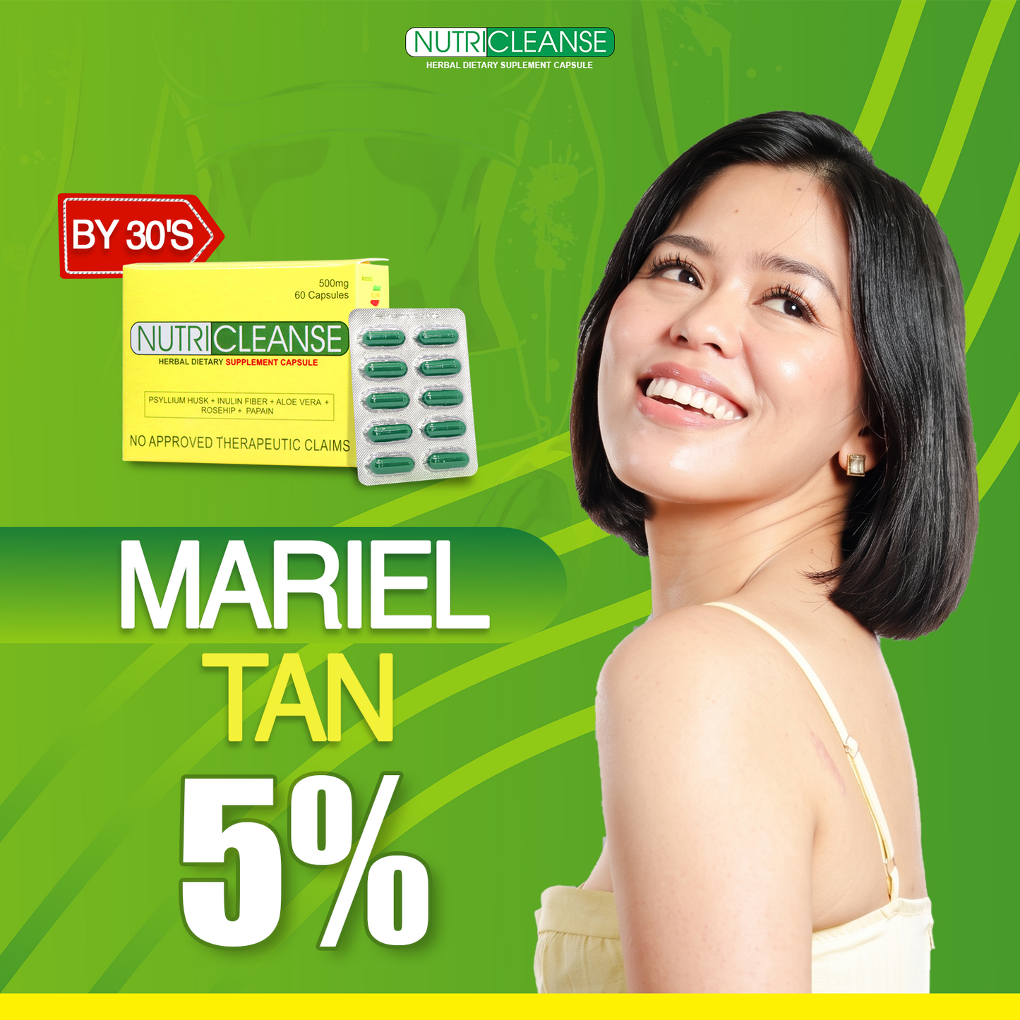 Nutricleanse Herbal Capsule (Mariel Tan 5% Discount)