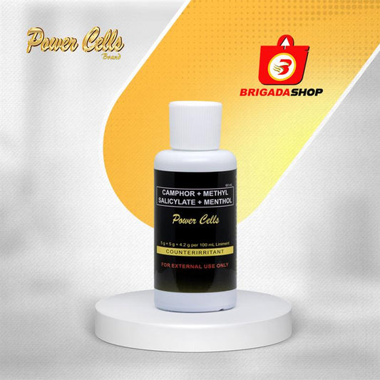 Power Cells Brand Camphor + Methyl Salicylate + Menthol Liniment