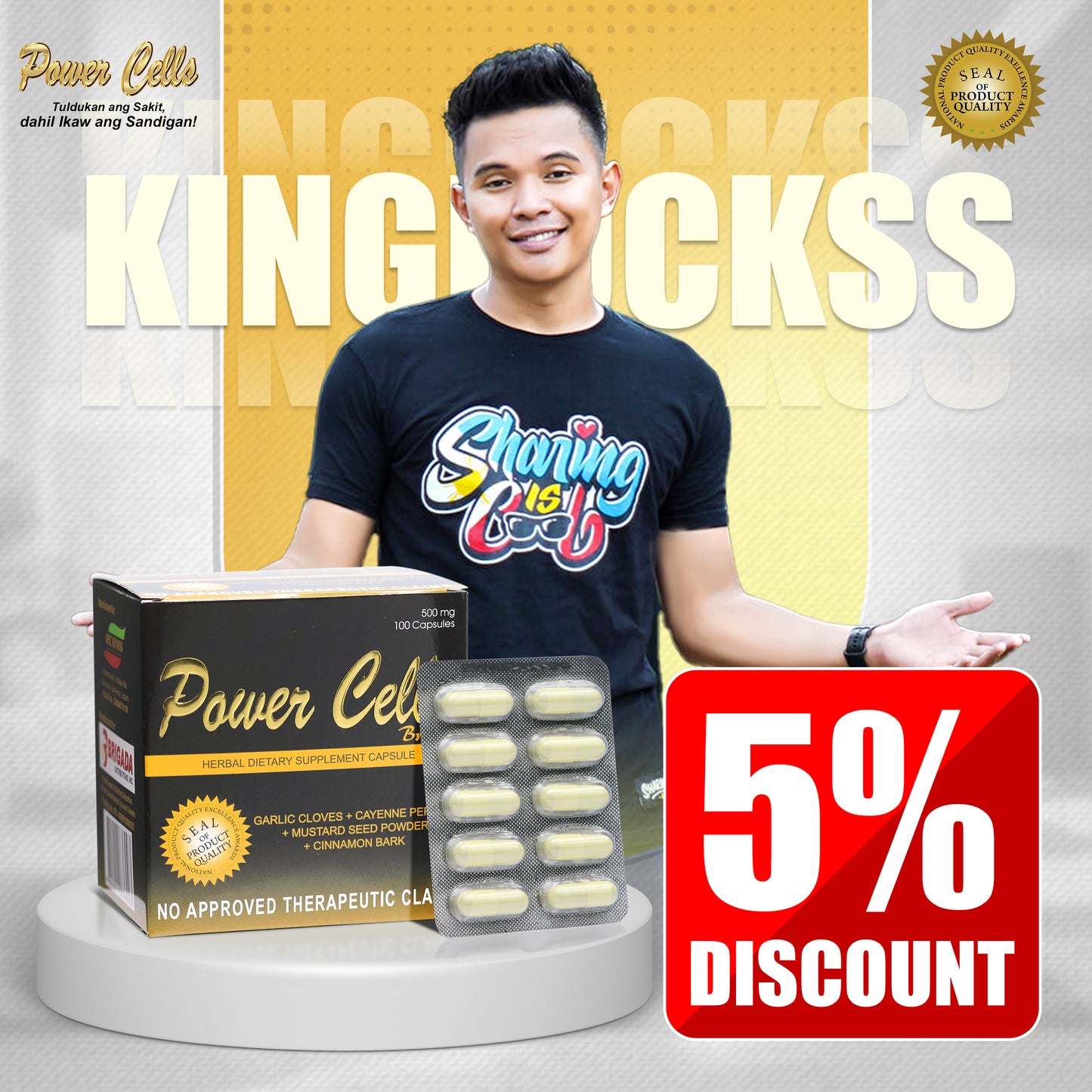 Power Cells Herbal Capsule ( Kingluckss 5% Discount)