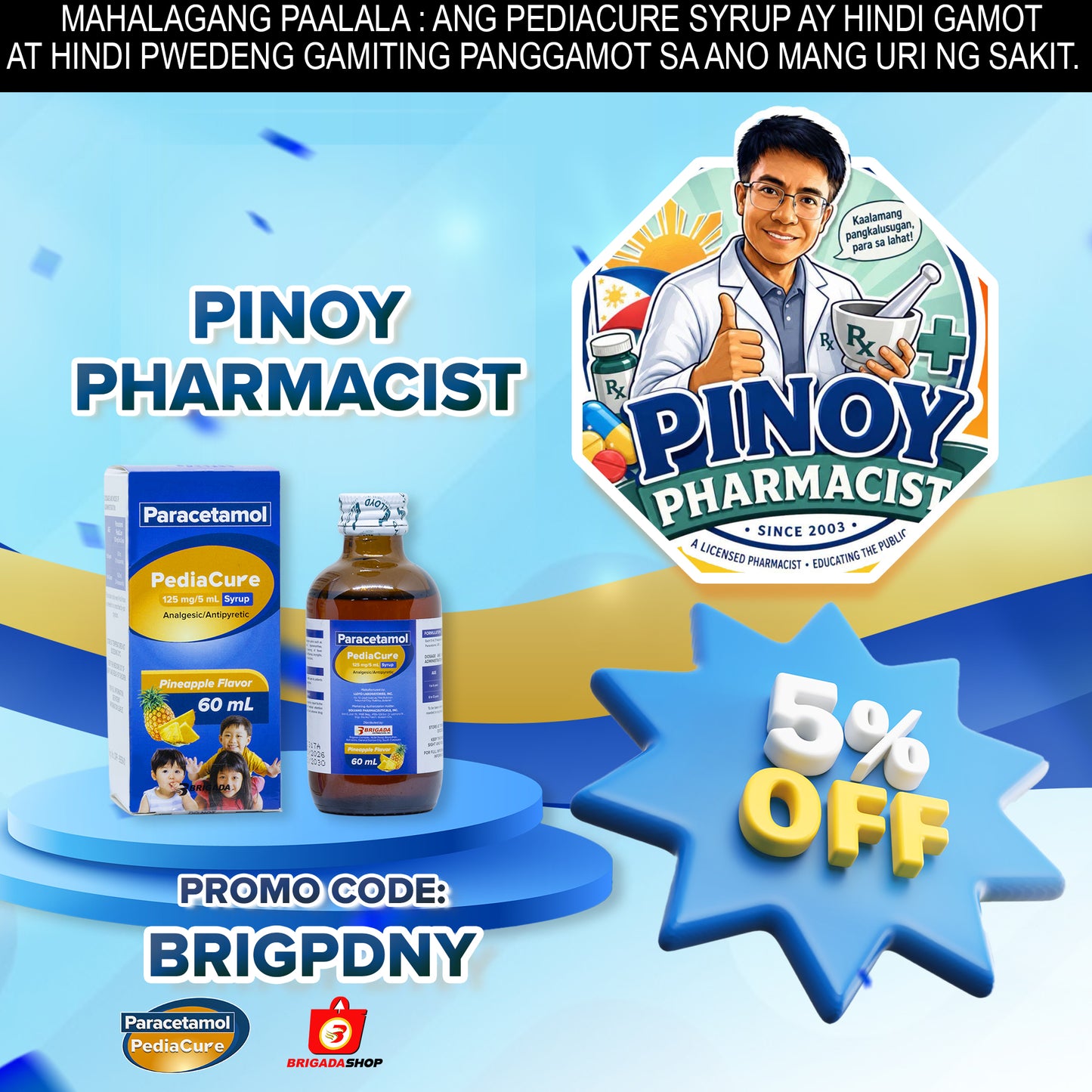 PediaCure Syrup and Oral Drops (Pinoy Pharmacist 5% Discount)