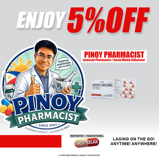 Fast Relax Ibuprofen + Paracetamol (Pinoy Pharmacist 5% DISCOUNT)