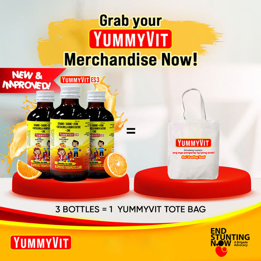 YummyVit ES3 120ml Buy 3 Get 1 Tote Bag