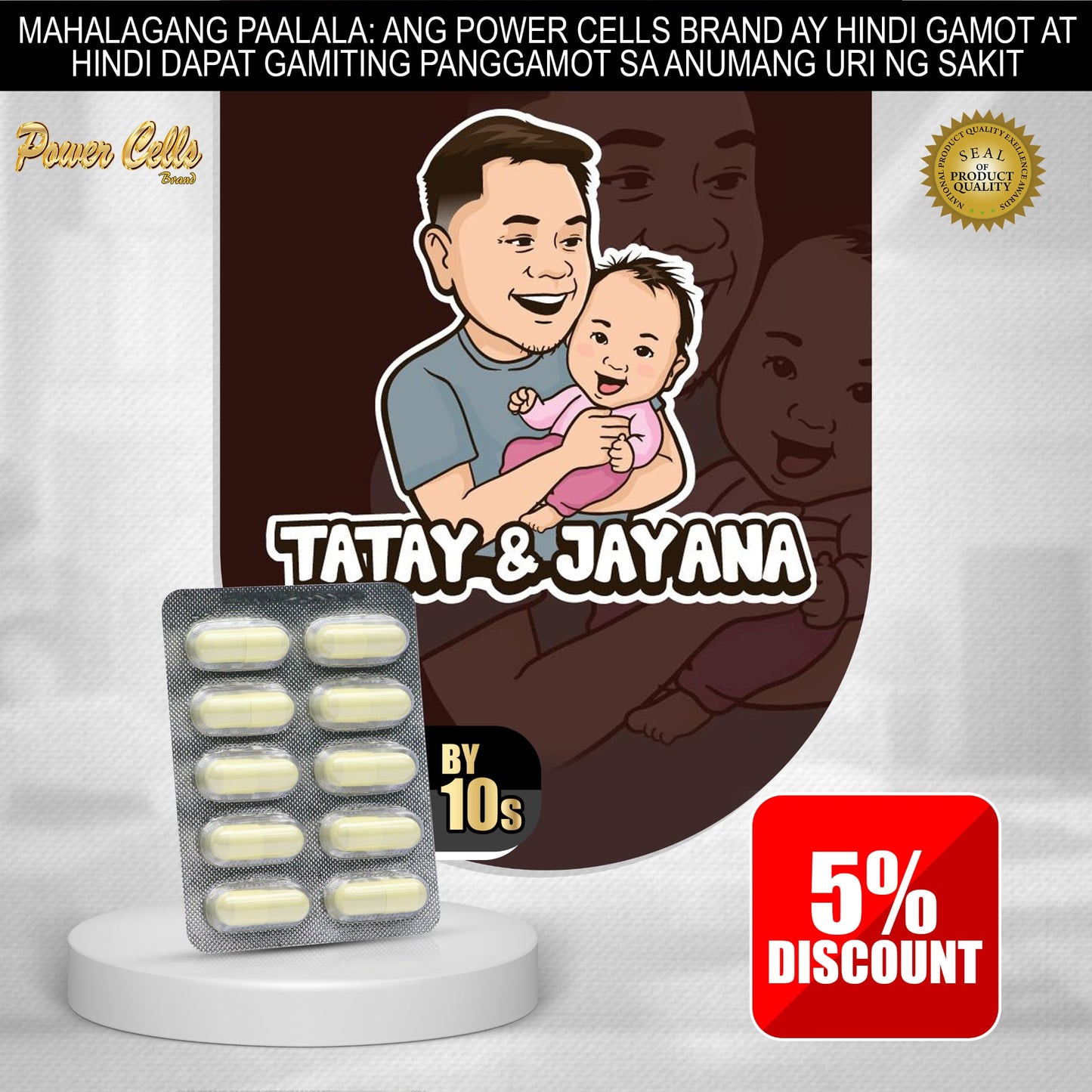 Power Cells Herbal Capsule (Tatay & JayAna 5% Discount)