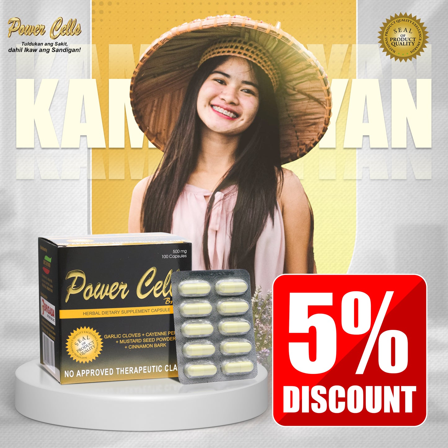 Power Cells Herbal Capsule ( Ka mangyan Vlogs   5% Discount)